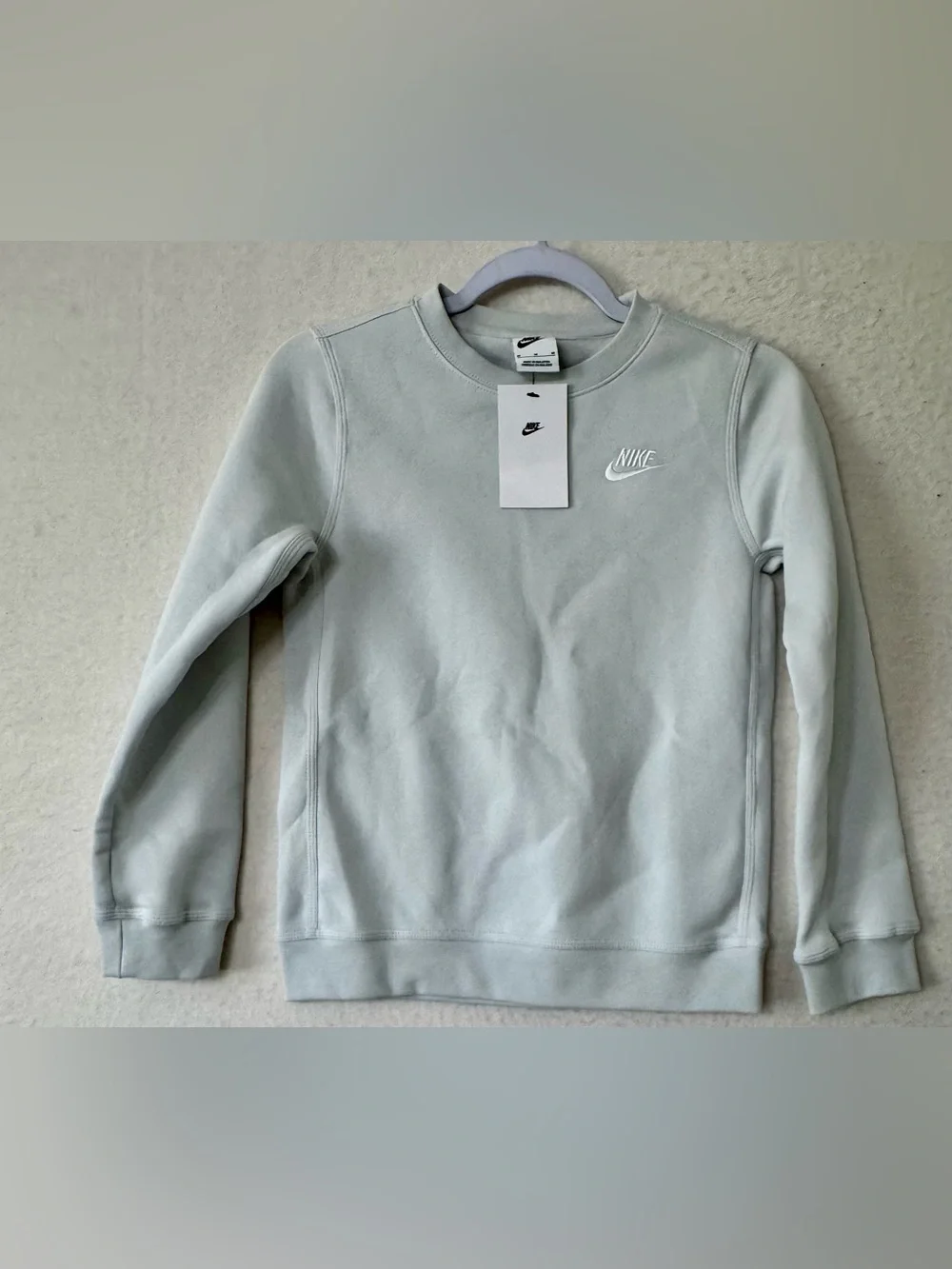 Nike Kids Crewneck Sweatshirt and Joggers Set in Light Beige - Picture 3 of 15